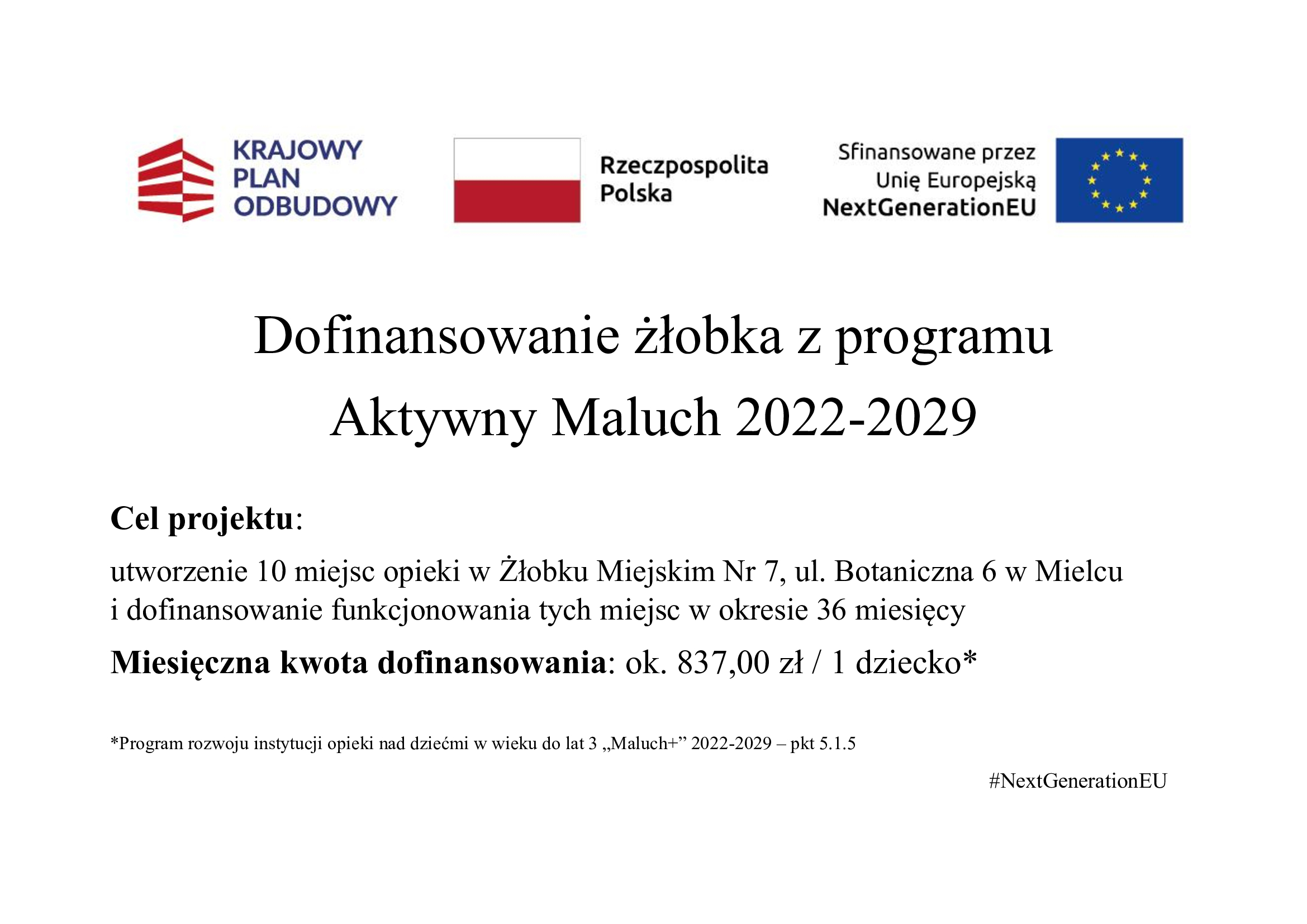 tablica z adresem Żł 7 Maluch 2022 2029