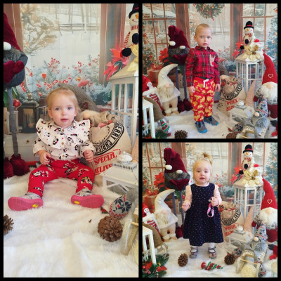 Zdjęcie przedstawia dzieci z grupy Biedronki podczas sesji zdjęciowej 