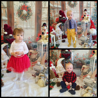 Zdjęcie przedstawia dzieci z grupy Biedronki podczas sesji zdjęciowej 